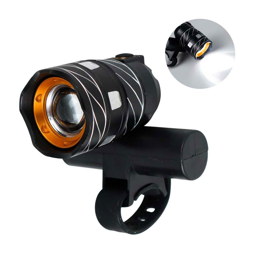 TaffLED Lampu Depan Sepeda Rechargeable LED CREE XML-T6 Waterproof - ZK30