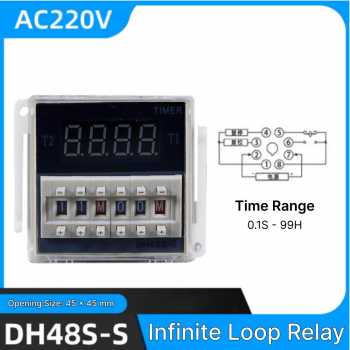 MFRI Programmable Digital Timer Switch Relay 220V - DH48S-S