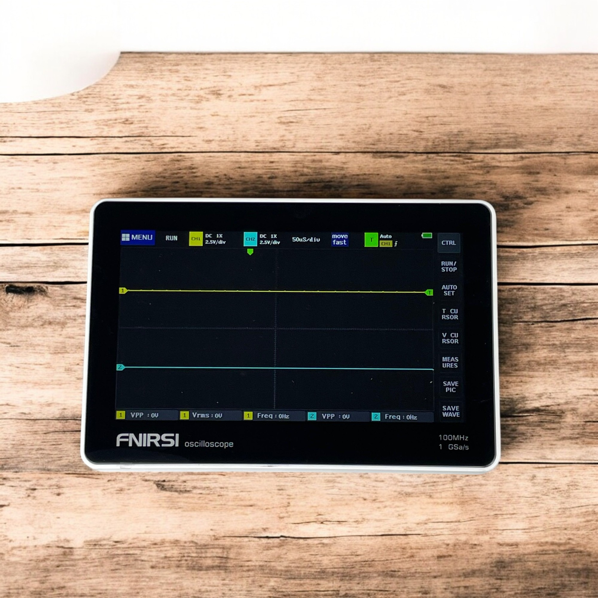 FNIRSI Digital Oscilloscope Handheld 100MHz 1Gsa/s New Version - 1013D