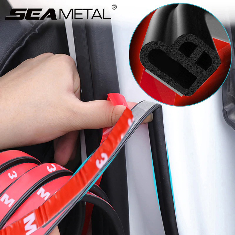 SEAMETAL Rubber Strip Dekorasi Pintu Mobil Soundproof Anti Dust - NP300