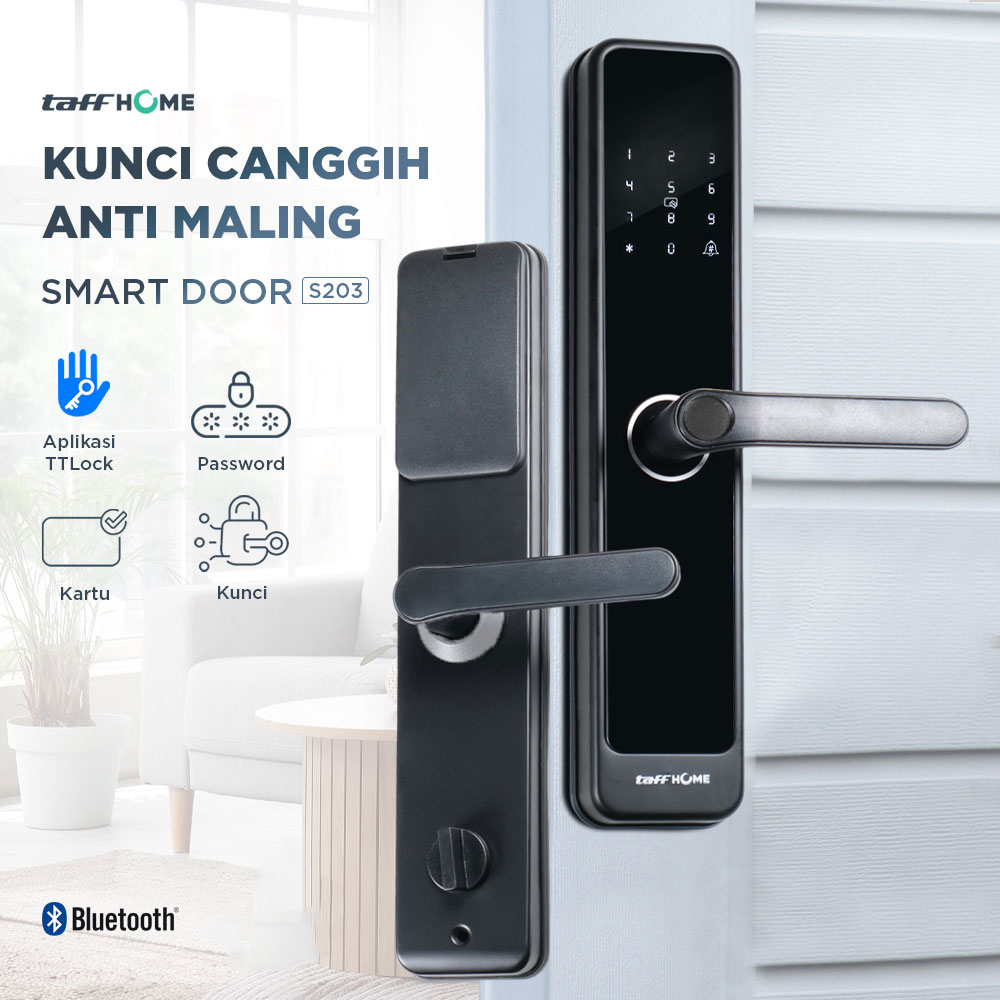 TaffHOME Smart Door Lock Password Bluetooth Card TTLock - S203