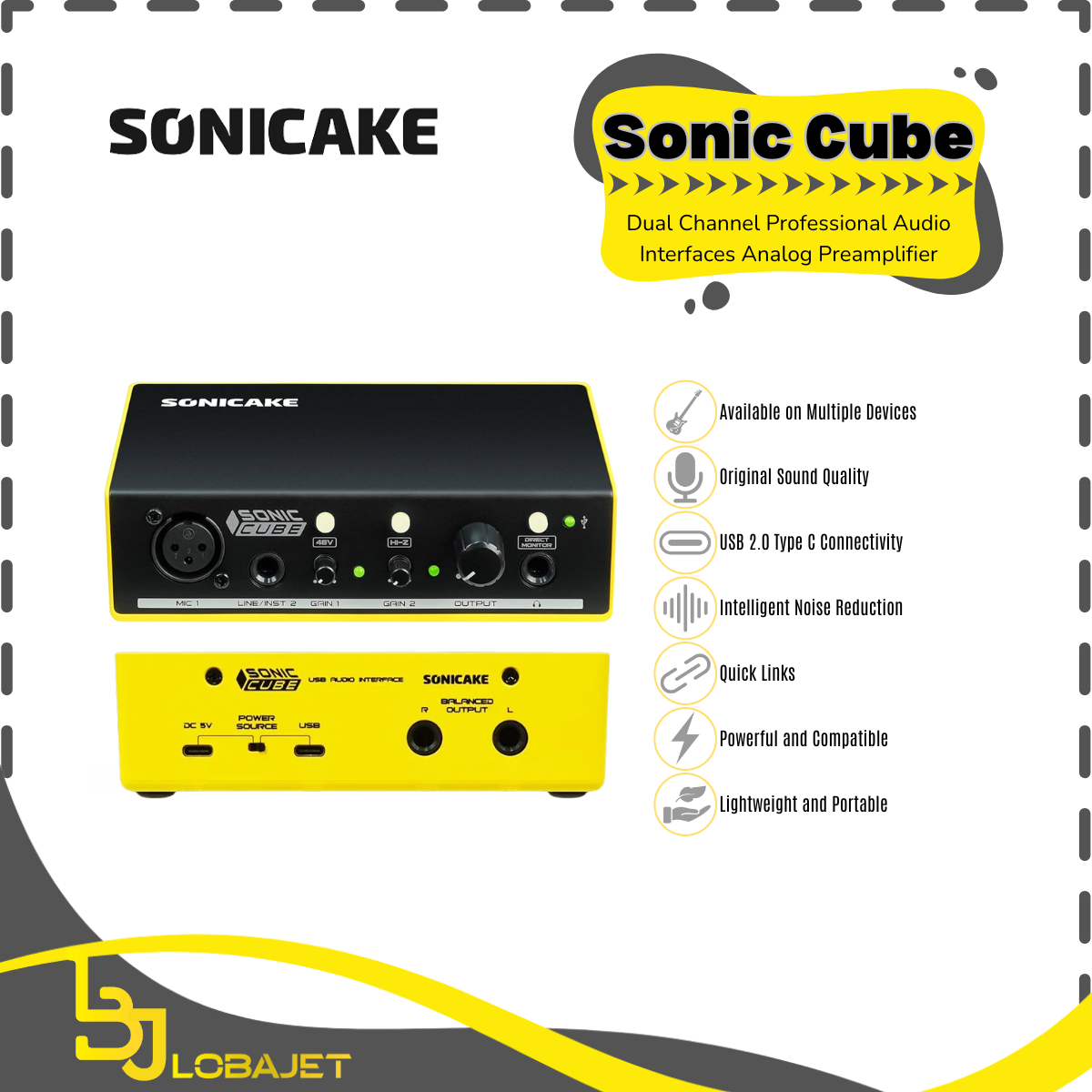 Jual SONICAKE Sonic Cube - Dual Channel Professional Audio