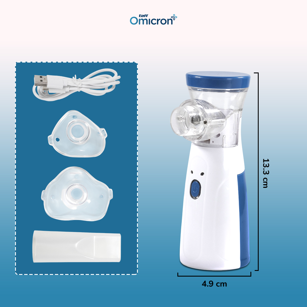 TaffOmicron Alat Terapi Pernapasan Mesh Nebulizer Inhaler Atomizer - JSL-W302
