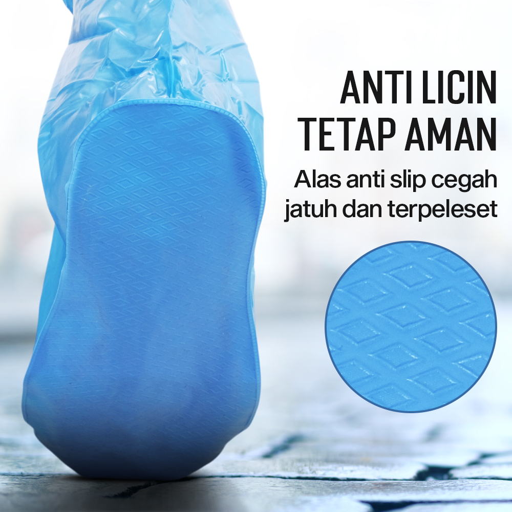 SAFEBET Jas Hujan Sepatu Anti Air Shoes Cover PVC Non Slip - YXT01