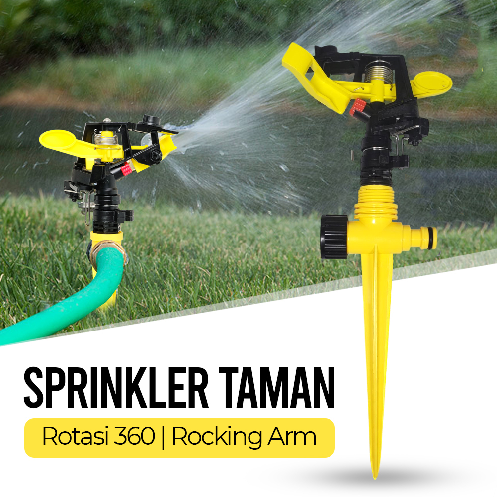 TaffHOME Alat Penyiram Tanaman Otomatis Taman Rotasi 360 Sprinkler - MR-14