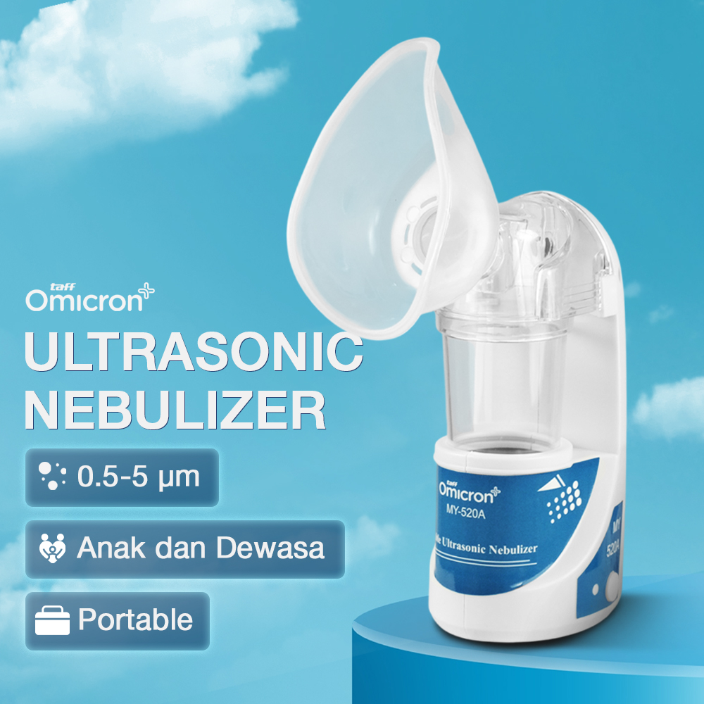 TaffOmicron Alat Terapi Pernapasan Ultrasonic Steam Inhale Nebulizer - MY-520A