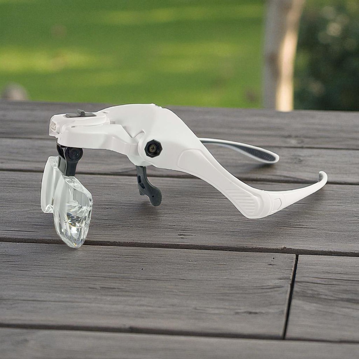 Kaca Pembesar Kacamata Reparasi Jam Magnifier with 2 LED 5 Lens 3.5X - 9892B2