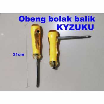 obeng bolak balik + & - merk KYZUKU bisa jadi T obeng magnet