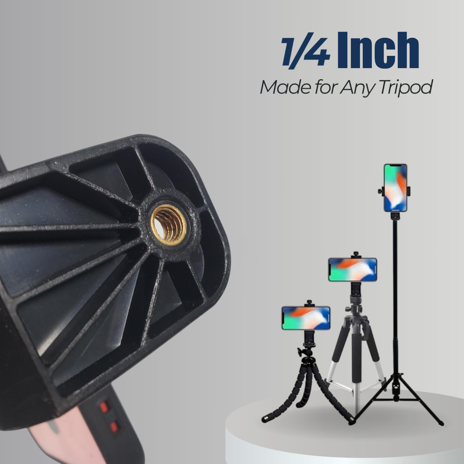 AIEACH Smartphone Clamp Bracket Holder Mount Tripod Monopod - F360