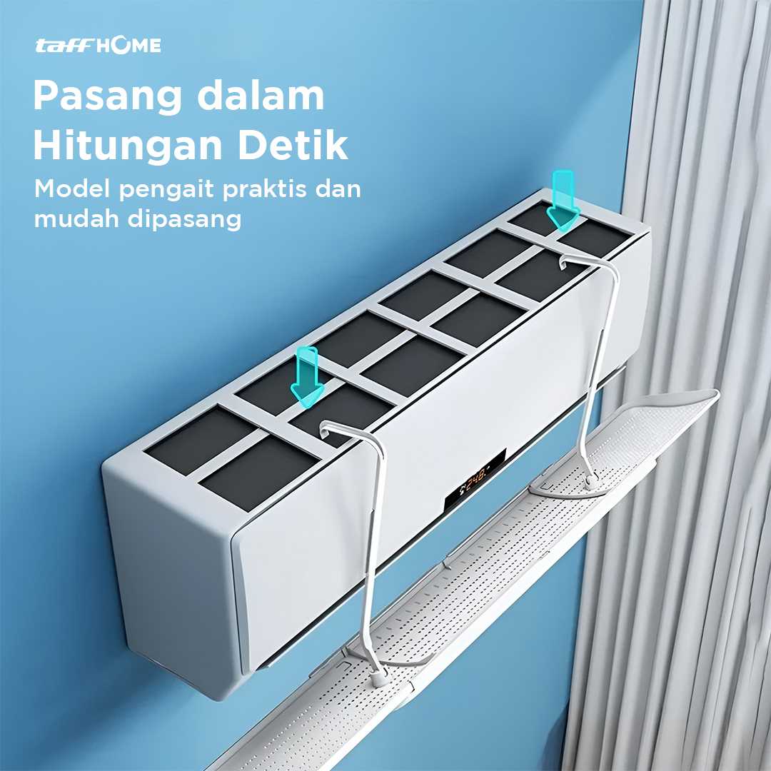 TaffHOME Cover Angin AC Retractable Three Board Windshield Deflector - HZ74 - Gambar 5