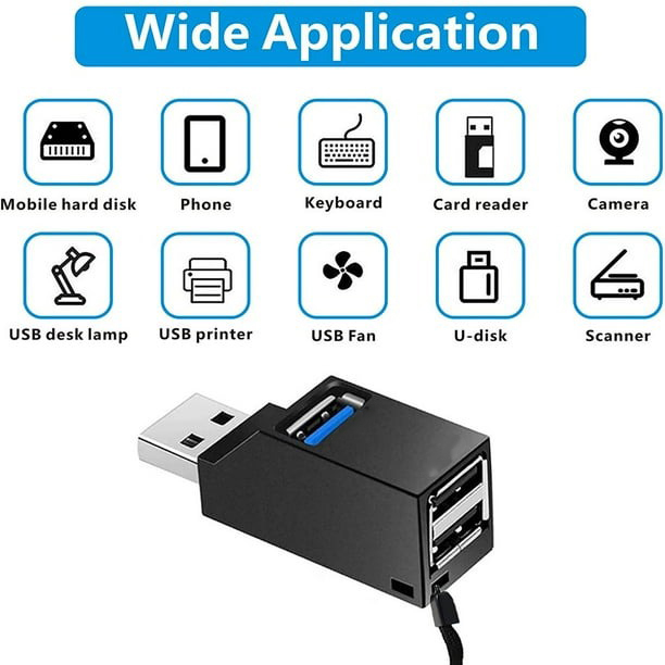 Unitek Mini Super Speed USB Splitter 3.0 Hub Transmission Portable - Y-2153