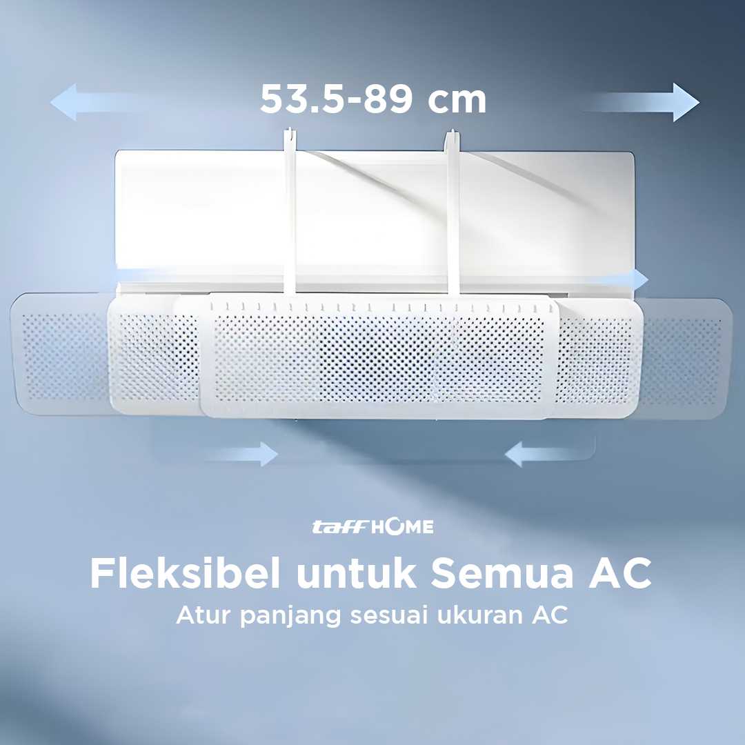 TaffHOME Cover Angin AC Retractable Three Board Windshield Deflector - HZ74 - Gambar 2