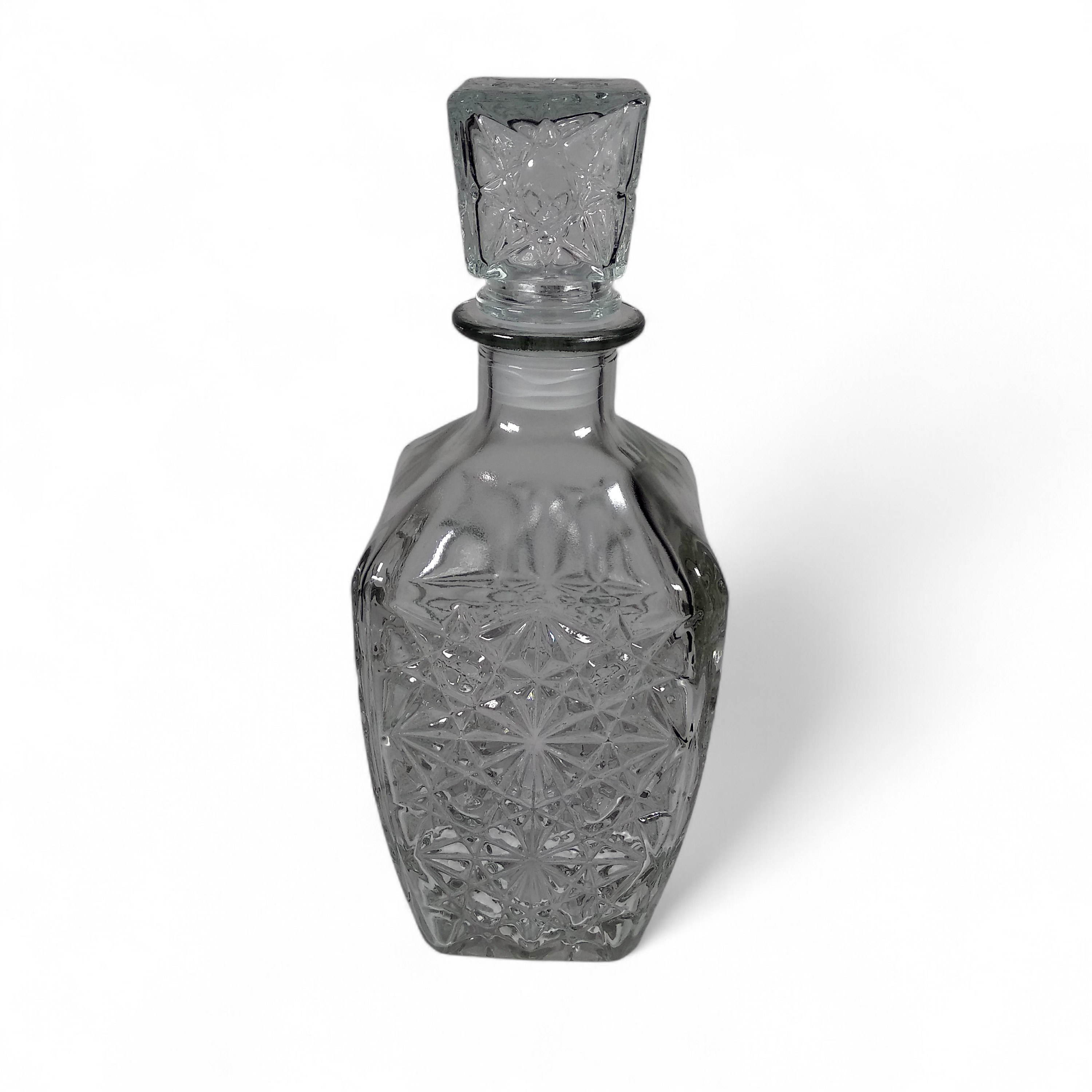 Temkin Whisky Decanter Glass Bottle Liquor Scotch Luxury Diamond 750ml - C04