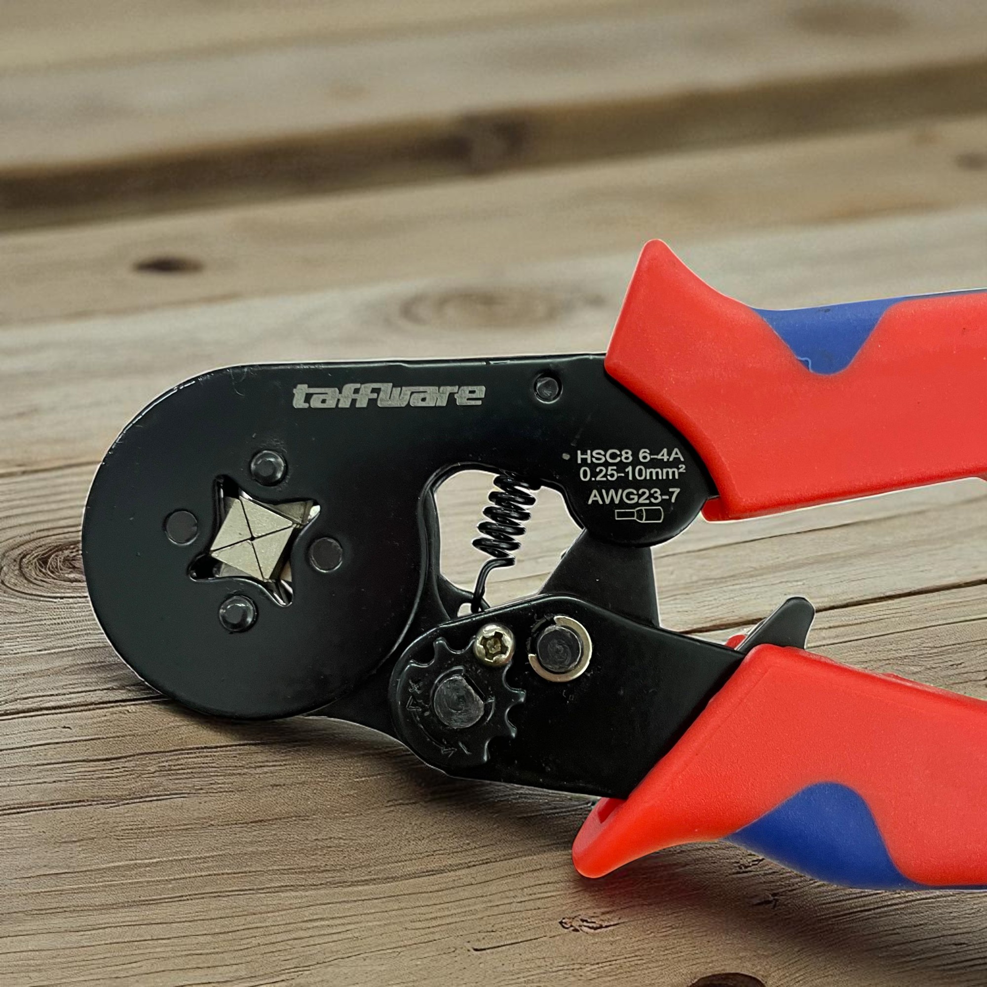 Taffware Tang Crimper Kabel Listrik Square Crimp AWG23-7 0.08-10mm2 - HSC8 6-4A