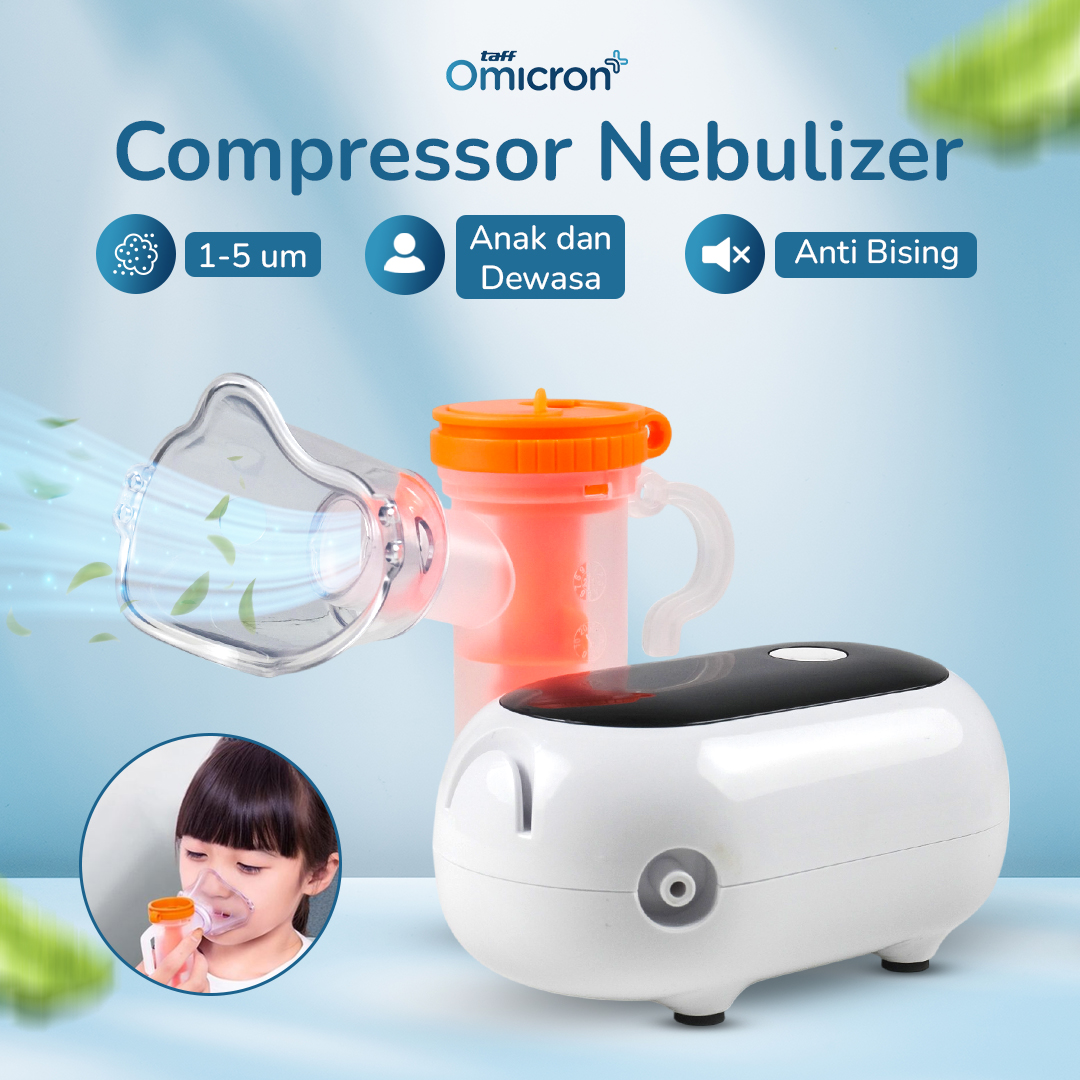 TaffOmicron Alat Terapi Pernapasan Medical Compressor Nebulizer USB - SZ5
