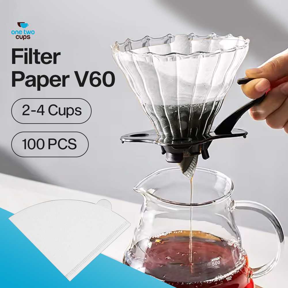 One Two Cups Kertas Saringan Kopi Filter Paper V60 2-4 Cups 100 PCS - V04