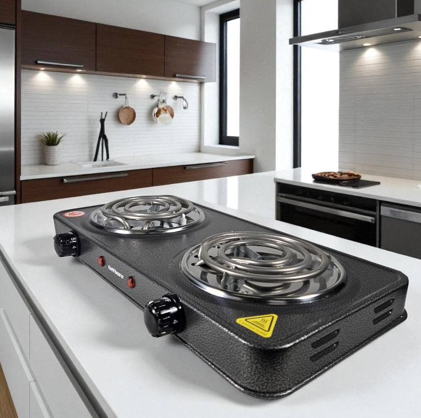STARLUX Kompor Listrik 2 Tungku Portable Coil Hot Plate 2000W - SHP-5813