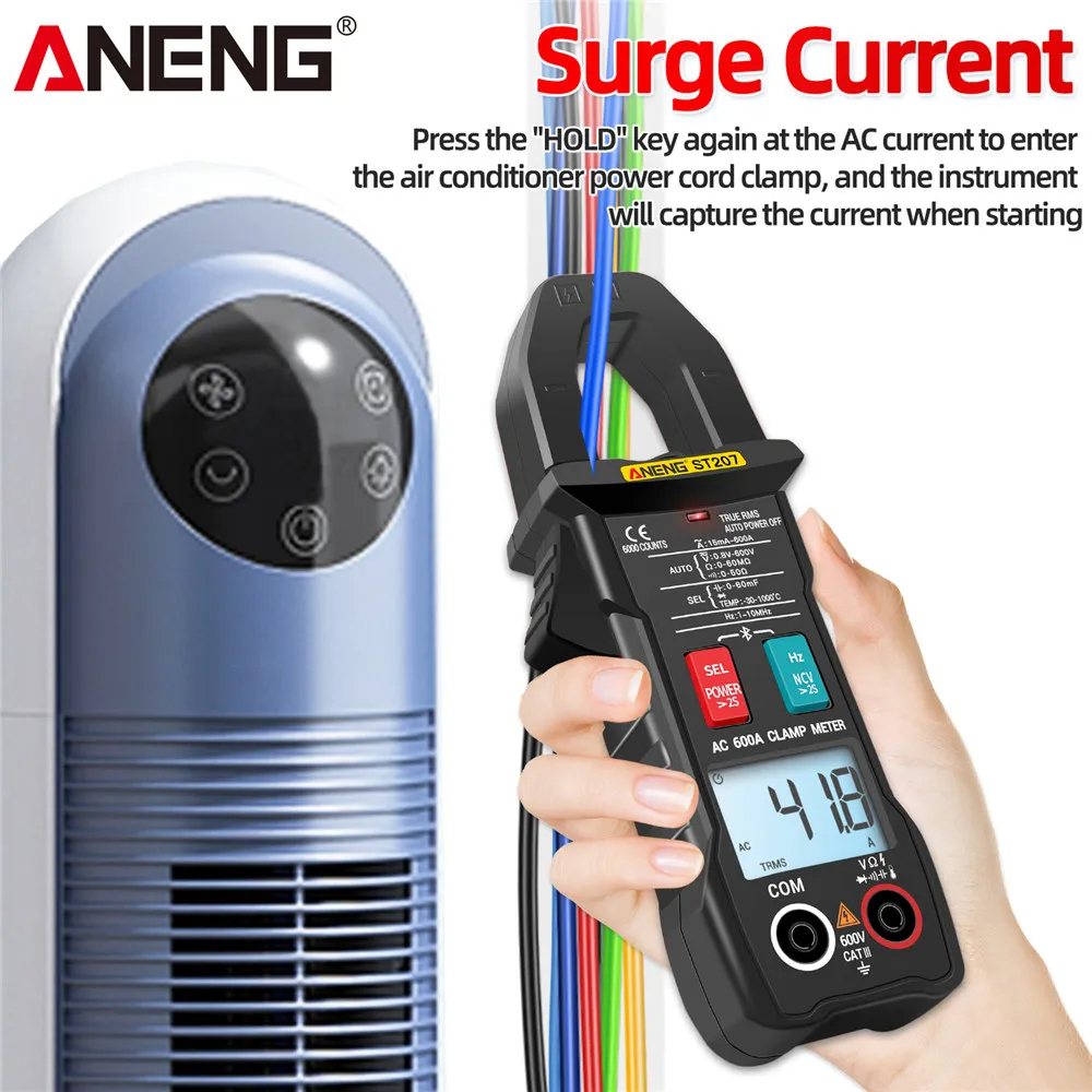 ANENG Digital Bluetooth Multimeter Voltage Tester Clamp - ST207