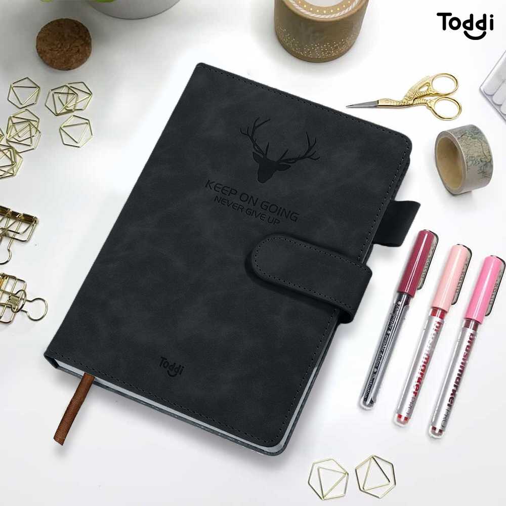 Jual Toddi Buku Jurnal Hardcover Notebook Diary 68GSM 360
