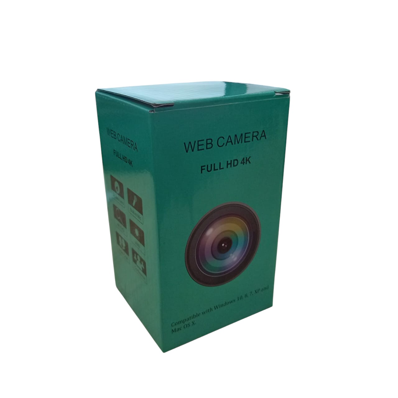 Taffware Webcam Desktop PC Laptop Rotatable 4K with Microphone - EL380