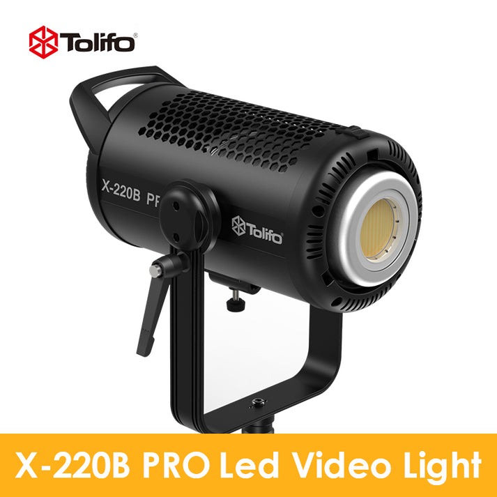 Tolifo Lampu Video LED Bi-Color COB Video Light 215W 6500K - X-220B PRO