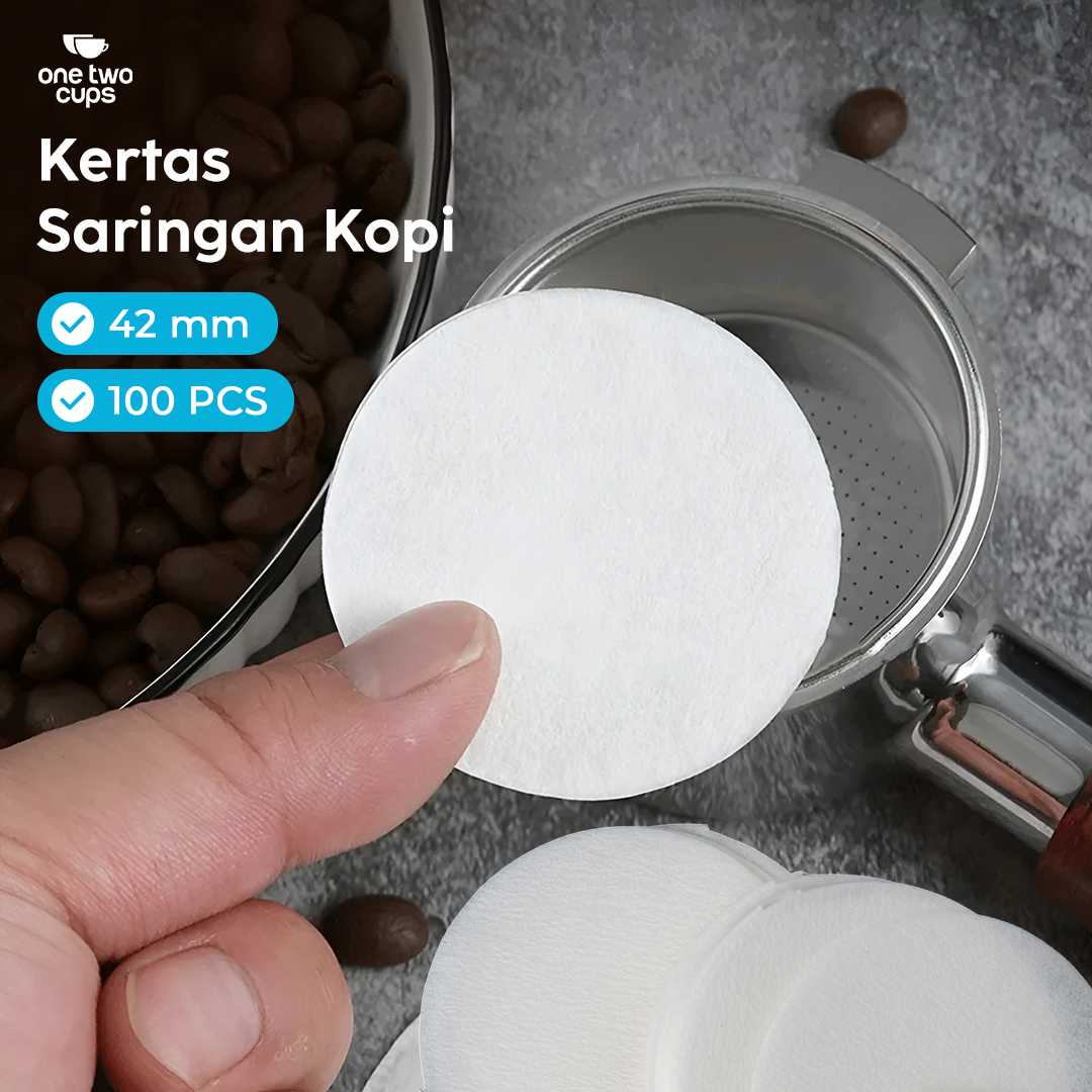 One Two Cups Kertas Saringan Kopi Coffee Filter Paper Moka Pot 100 PCS - OJ1