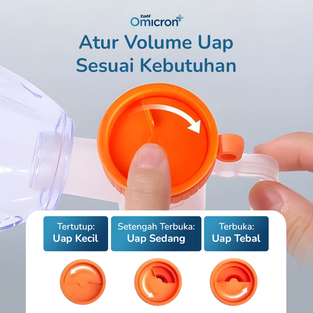 TaffOmicron Alat Terapi Pernapasan Compressor Nebulizer Atomizer - GS-302