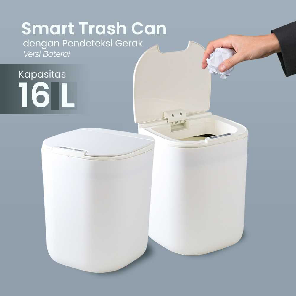 KIMD Tempat Sampah Smart Trash Motion Sensor 16L Versi Baterai - 599