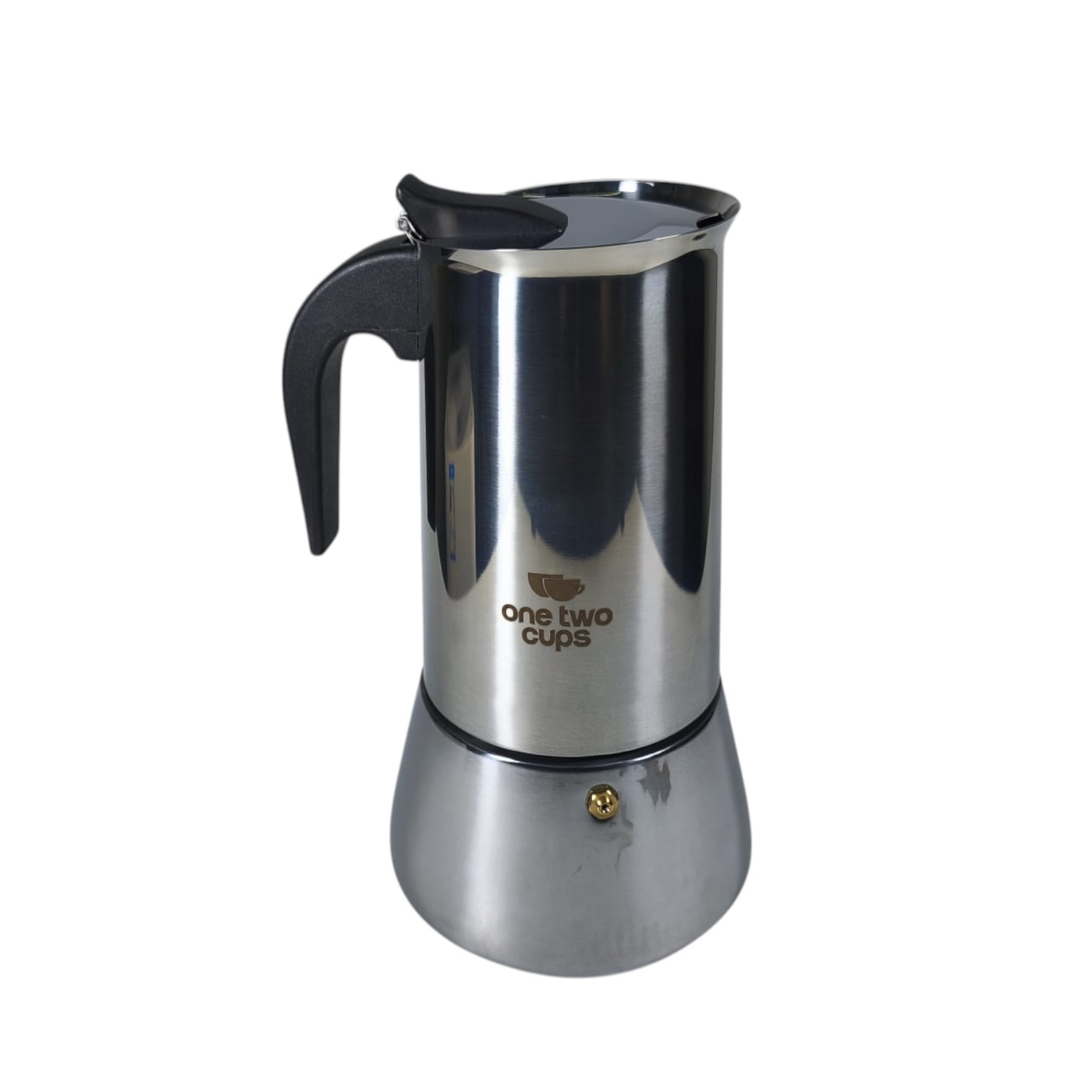 One Two Cups Moka Pot Espresso Coffee Maker Stovetop 12 Cup - Z21