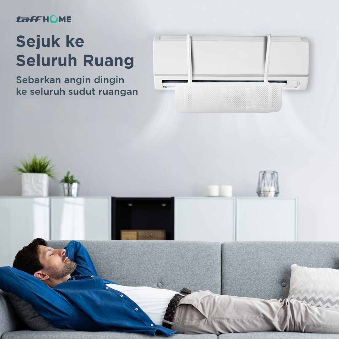 TaffHOME Cover Angin AC Retractable Three Board Windshield Deflector - HZ74 - Gambar 4