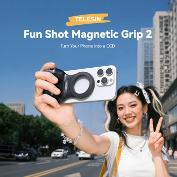 TELESIN Fun Shot Magnetic Grip 2 Phone DSLR Style Shutter for iPhone - TPMP001-01
