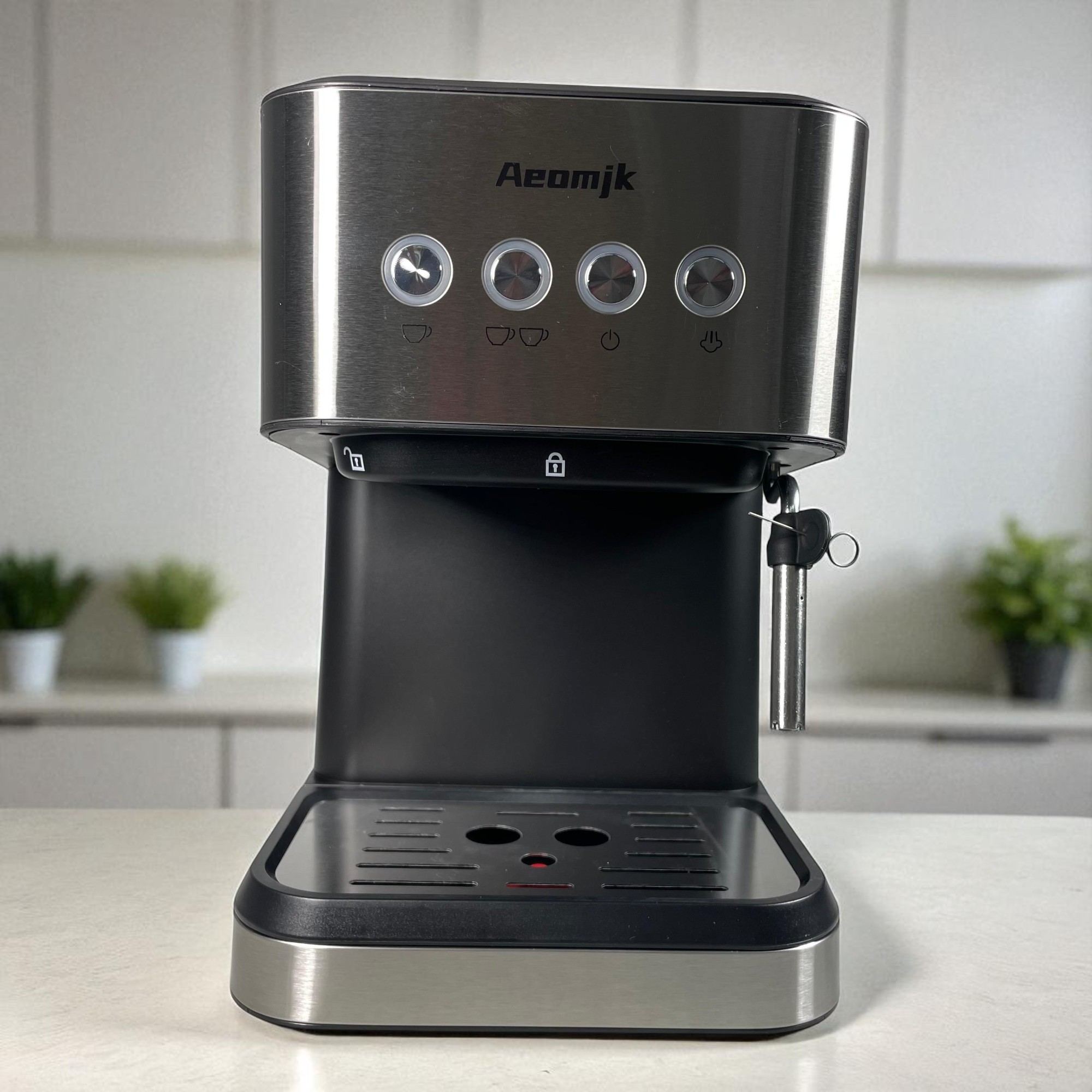 AEOMJK Mesin Kopi Espresso Coffee Maker Frothing 20 Bar 1050W 1.2L - CM3010
