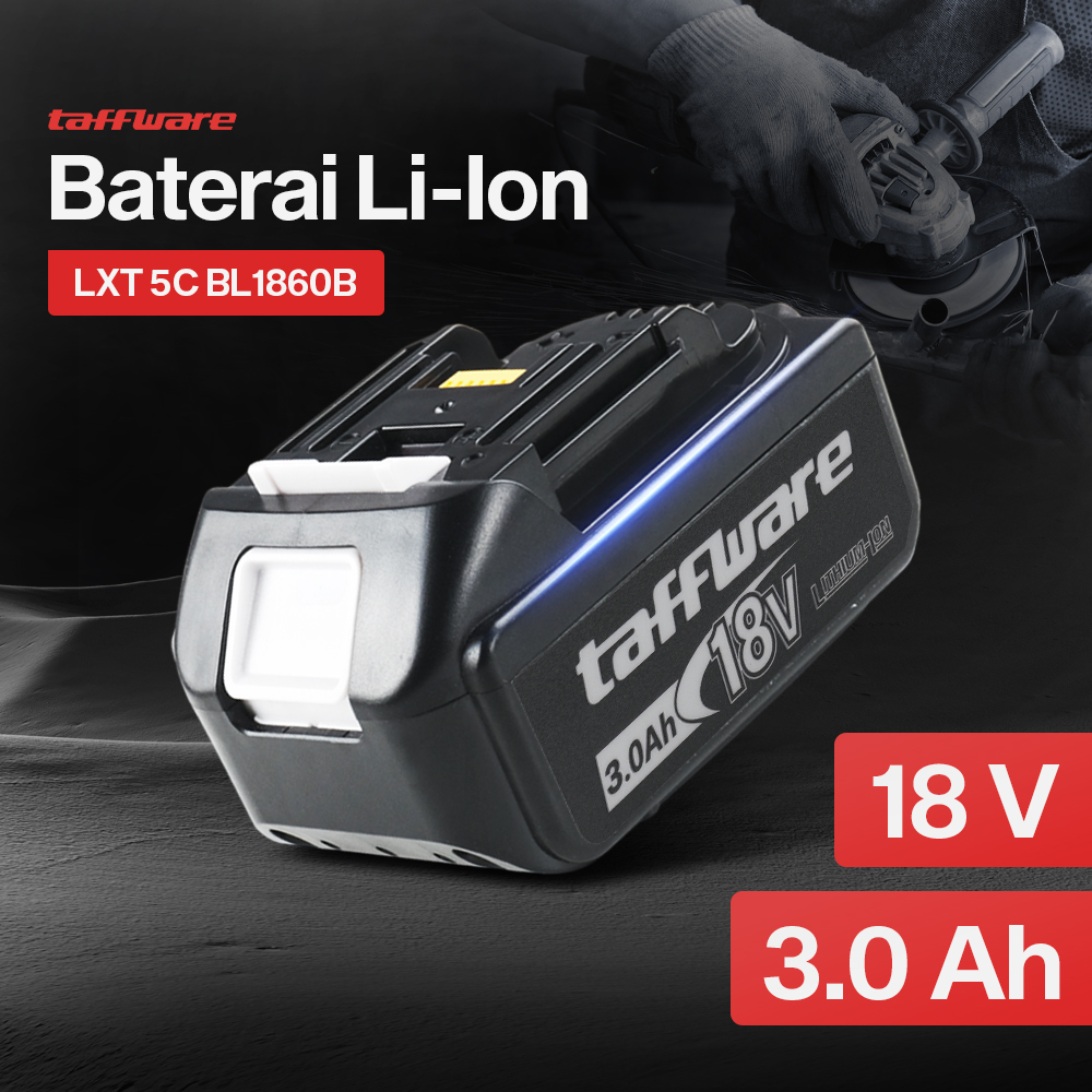 Taffware Baterai LXT 5C BL1850 Li-Ion 18V 3.0Ah - BL1860B