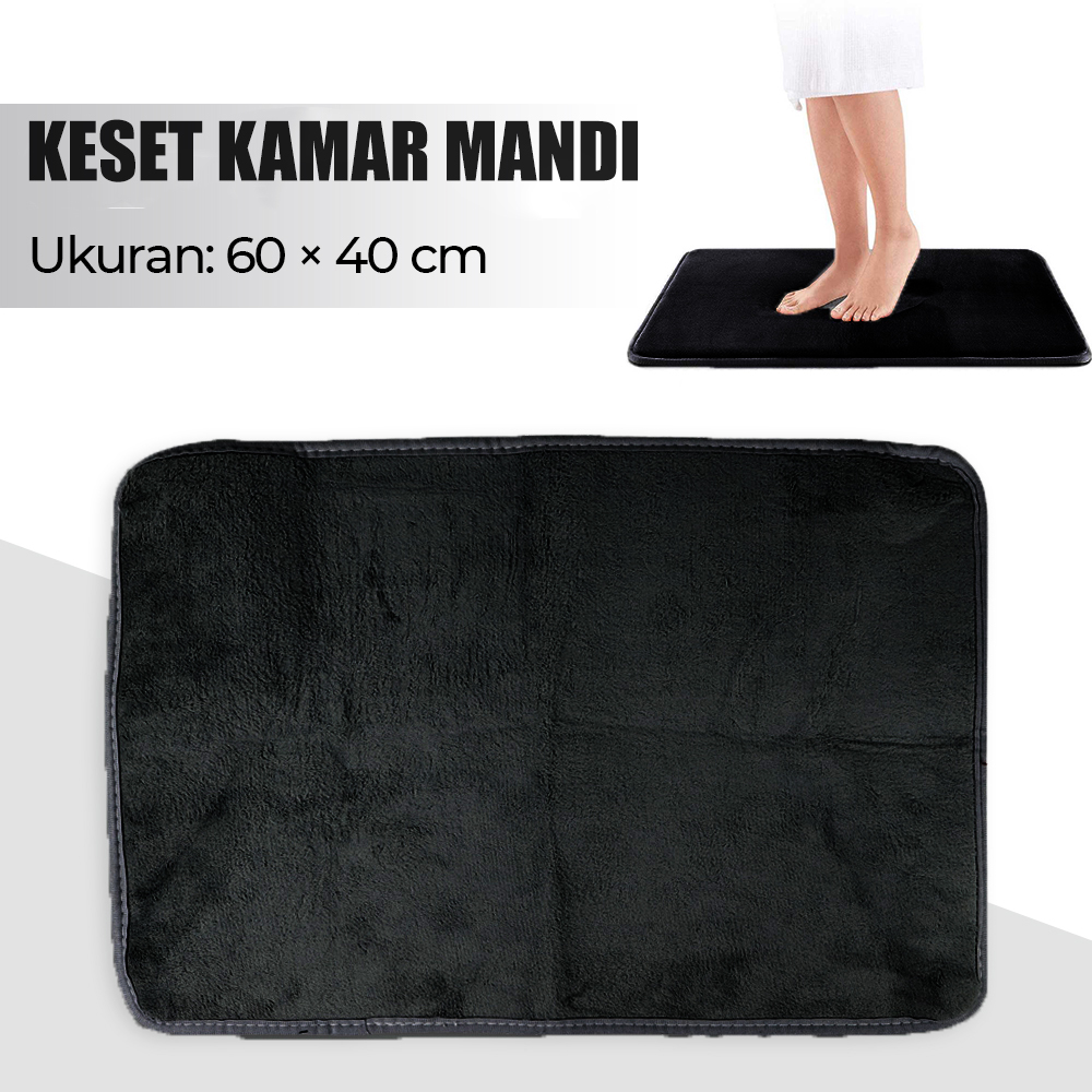 TaffHOME Keset Kamar Mandi Bathroom Mat Absorbent 60x40cm - LA-40