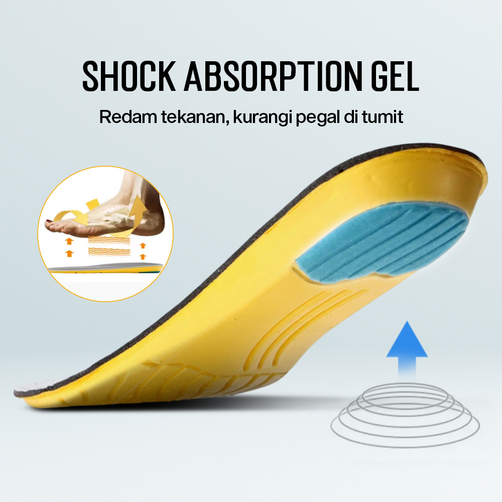 LUARMO Insole Sepatu Alas Kaki Orthopedic Running Cushion - L3