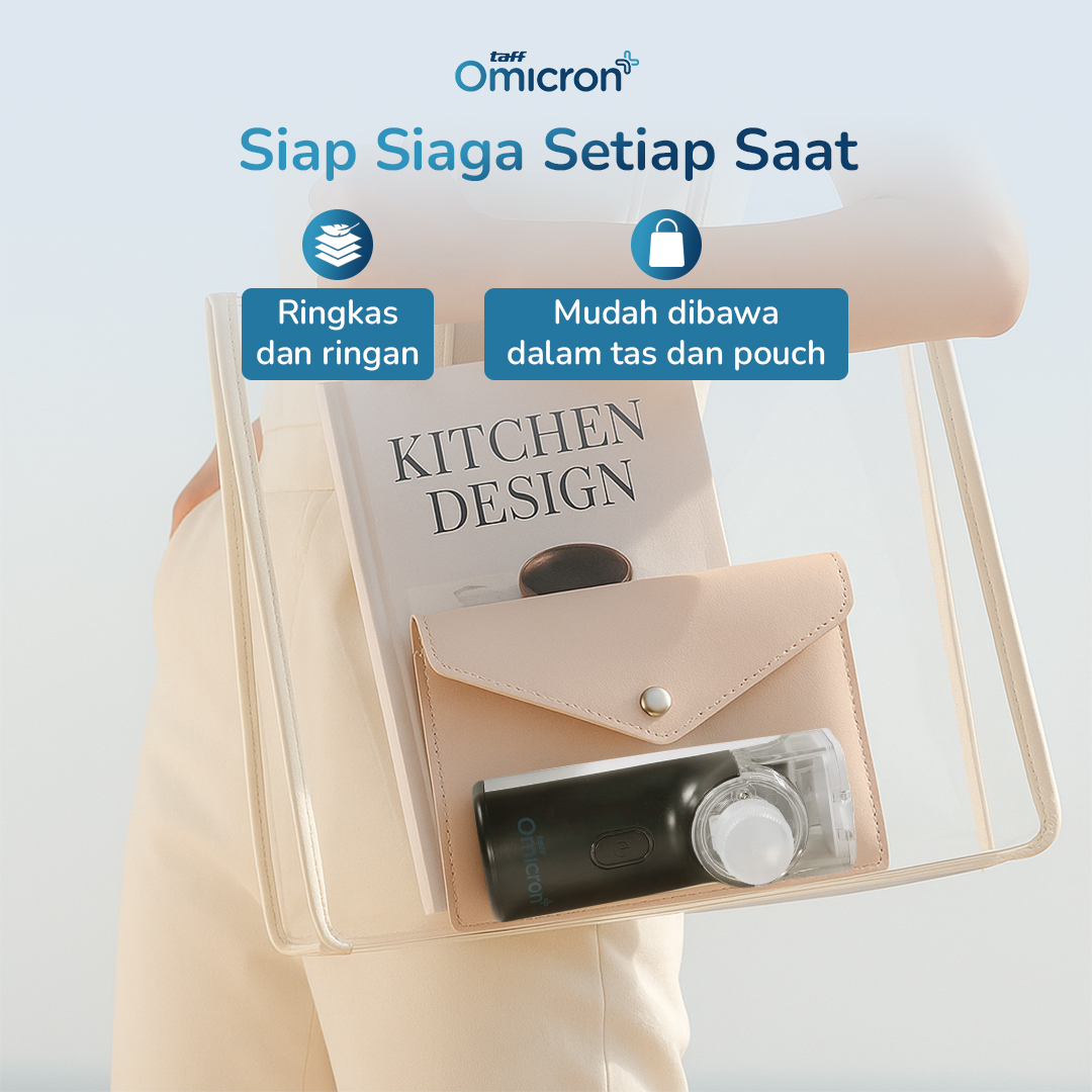 TaffOmicron Alat Terapi Pernapasan Handheld Nebulizer Inhaler Atomizer - YK-N3AA