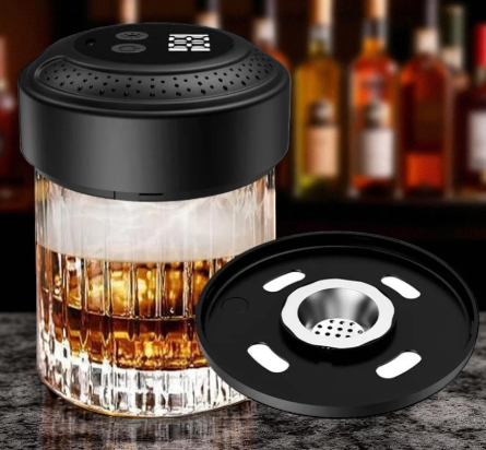 ARKADIA Alat Pengasap Elektrik Whisky Cocktail Smoker Kit With LED RGB - KZ-39