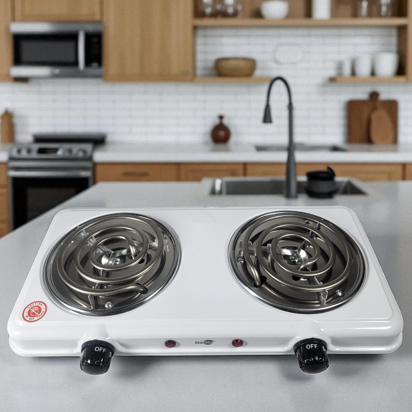 Starlux Kompor Listrik 2 Tungku Portable Coil Hot Plate 2000W - THP-5703
