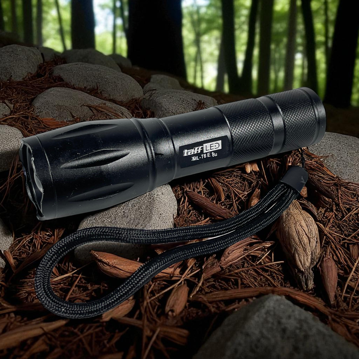 TaffLED Senter LED USB Rechargable Zoomable XML-T6 10000 Lumens - E18u