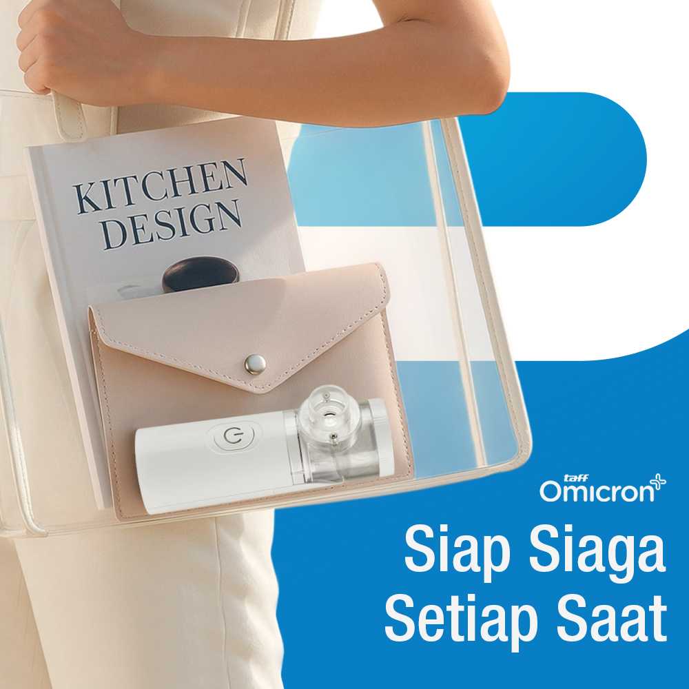 TaffOmicron Alat Terapi Pernapasan Mesh Nebulizer Portable Inhaler - JSL-W303 - Gambar 3