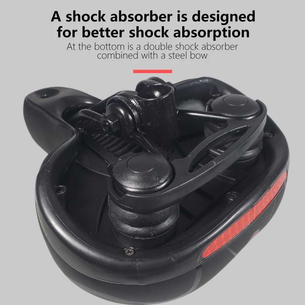 TaffSPORT Sadel Sepeda Bike Saddle Leather Model Shock Absorber Ball - ZF10 - Gambar 4