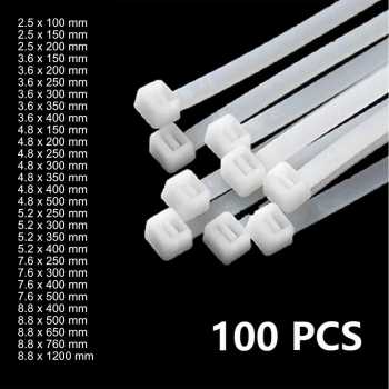 Taffware Kabel Ties Cable Nylon Multifunction 100 PCS - YQ835