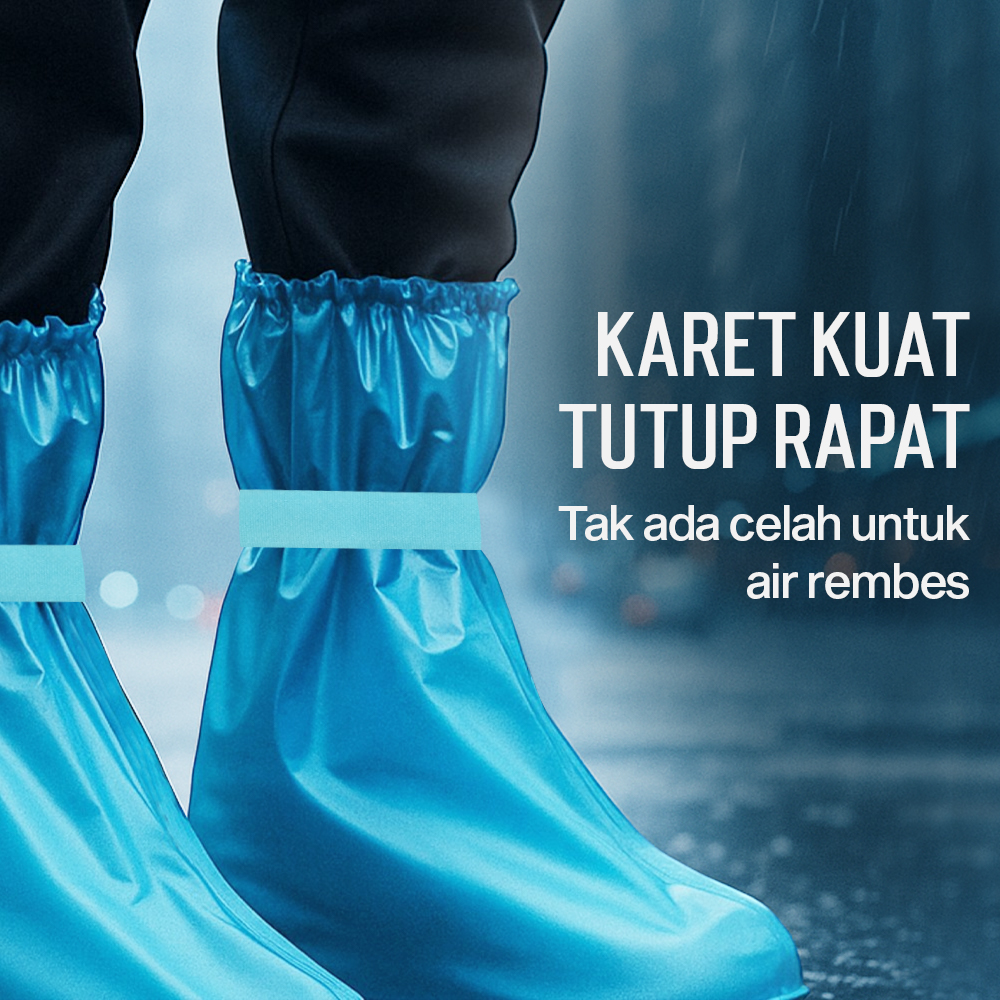 SAFEBET Jas Hujan Sepatu Anti Air Shoes Cover PVC Non Slip - YXT01