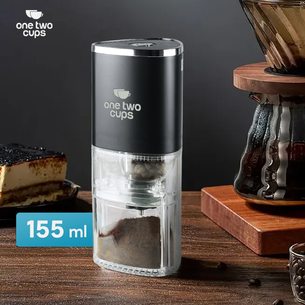 One Two Cups Penggiling Kopi Elektrik Coffee Grinder Adjustable 155ml - ZT-003