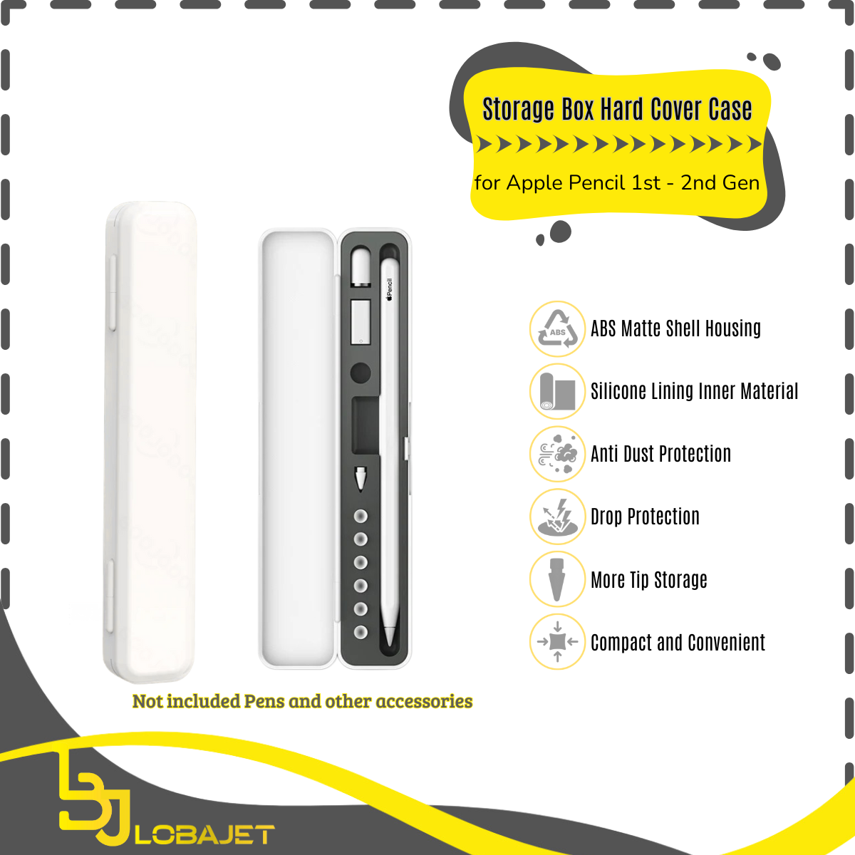 Jual Storage Box Hard Cover Case for Apple Pencil 1st - 2nd Gen