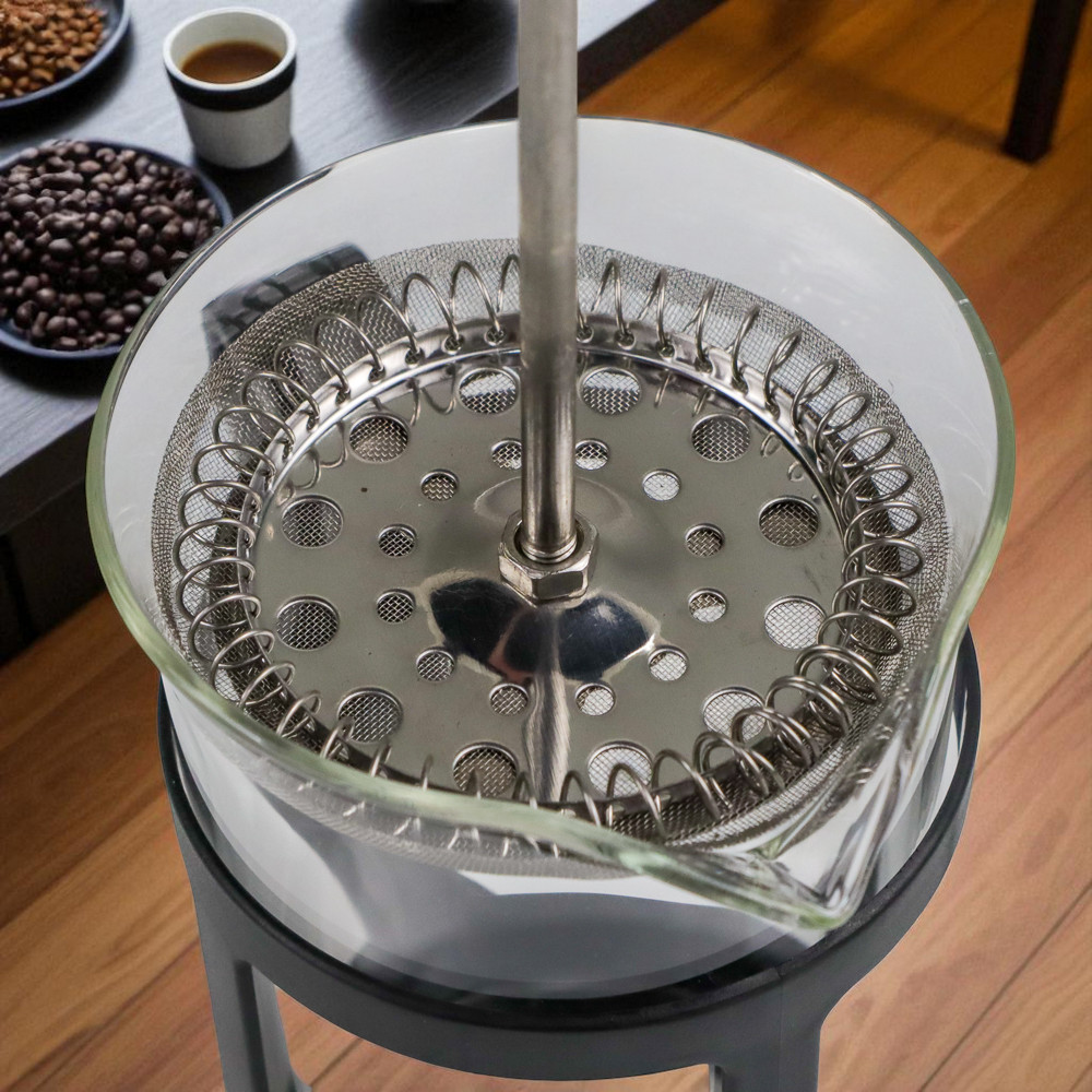 One Two Cups French Press Plunger Coffee Maker Pot - KG73I