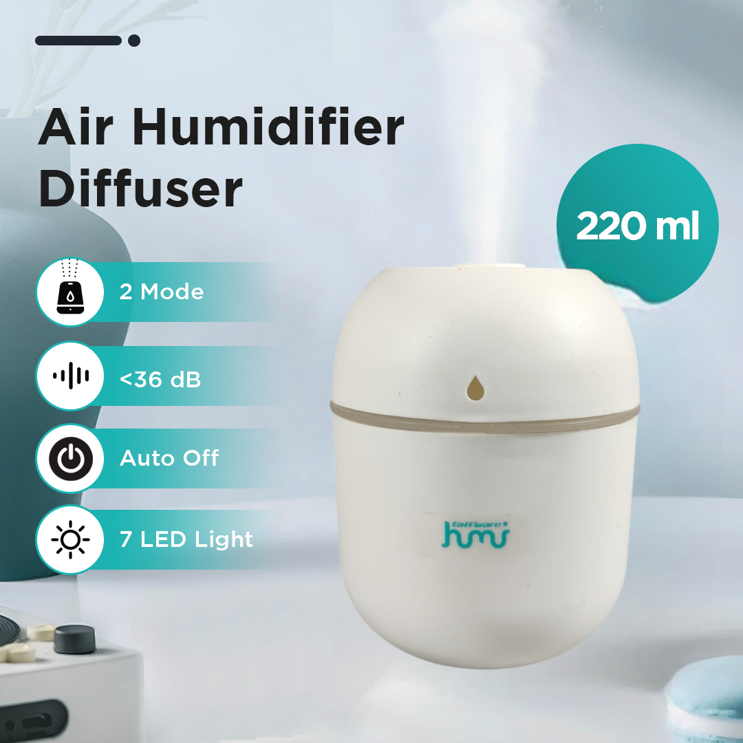 Jual Taffware HUMI Air Humidifier Mini Ultrasonic Aroma Diffuser