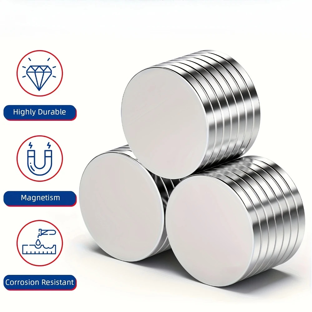 YUE Magnet Bulat Powerful Neodymium NdFeB N35 24.5x1.7mm 20 PCS - YN35