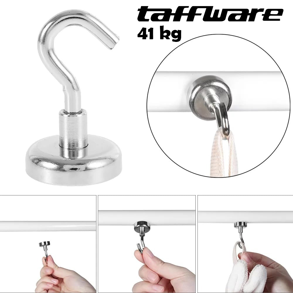 Taffware Magnet Gantungan Hook Hanging Strong Neodymium - SNF36/SNF42/LNF48