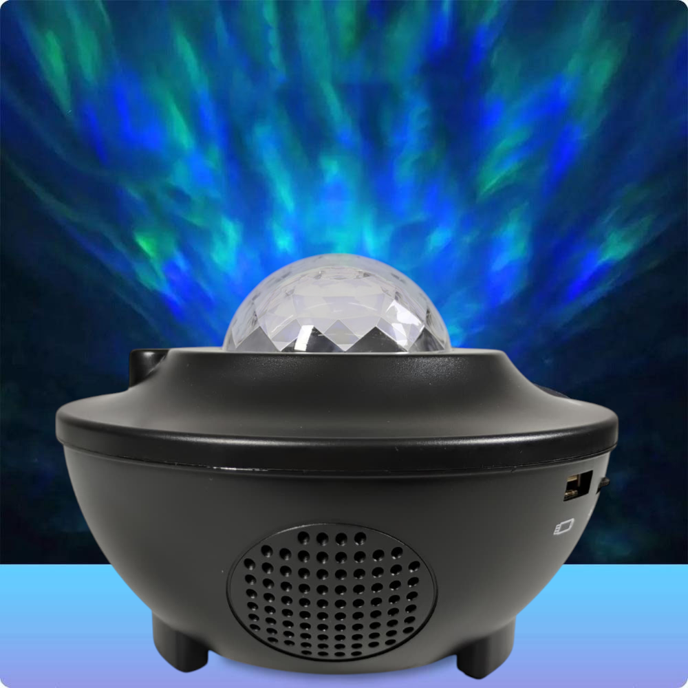 TaffLED Lampu Tidur Proyektor RGBW Active Speaker Bluetooth Remote - BR7706